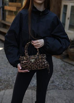 Сумка bonnie mini printed leather handbag honey 2