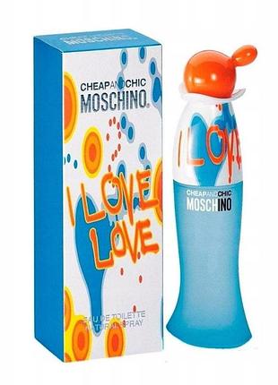 Туалетна вода moschino i love love 100 мл жіноча edt