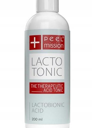 Тонік peel mission lacto tonic 200 ml з лактобіоновою кислотою для чутливої шкіри