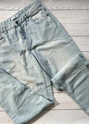 Полегшені джинси мом name it tapered з льоном/бавовною (нові з біркою, сток) — р. 164 / s / світлі