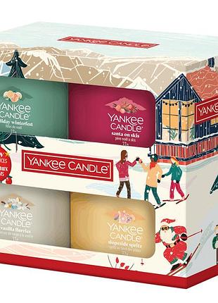 Набір різдвяний 4 міні свічки apres ski yankee candle 7343