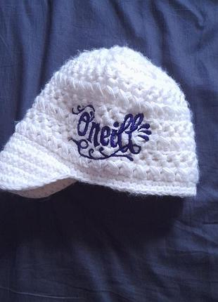 Винтажная вязаная кепка o'neill vintage y2k crochet visor beanie