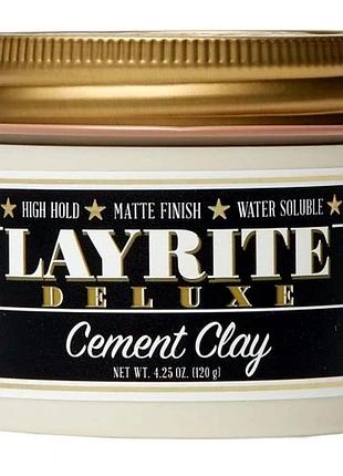 Набір з 2 штук глина для волосся layrite deluxe cement clay матова 120 г