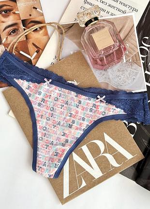 Котонові трусики victoria's secret  з надписом розмір xs