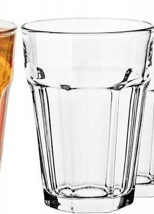Набір склянок trend glass 6 шт 425 мл ретро європейське скло