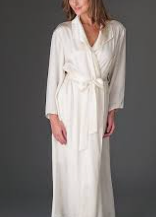 Роскошный длинный халат макси beldona из 100% натурального шелка, made in switzerland, р. 42 (xl)