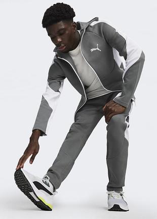 Спортивний костюм чоловічий puma evostripe сірий з білим