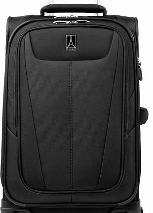 Travelpro maxlite 5 53 см висувна валіза на колесах з обертовими колесами чорний ручна поклажа 21 дюйм м'який розширюваний багаж