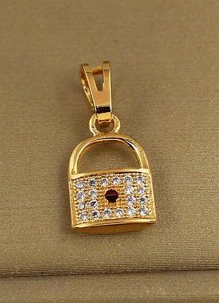 Кулон xuping jewelry замок кохання 1,3 см золотистий