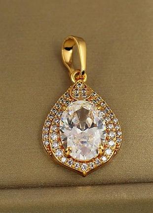 Кулон xuping jewelry сльоза ангела 1,3 см золотистий