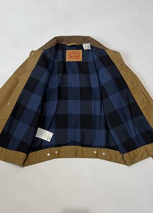 Куртка чоловіча levi's, коричнева, розмір s 6