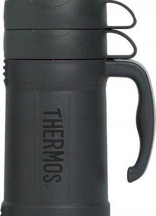 Термос скляний великий 1л thermos eclipse з 2 чашками