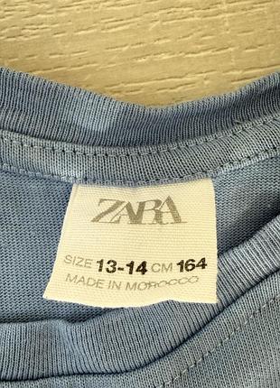 Zara підлітковий кроп-топ без рукавів блакитний 3