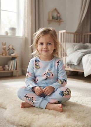 Велюрова піжама домашній костюм frozen крижане серце primark