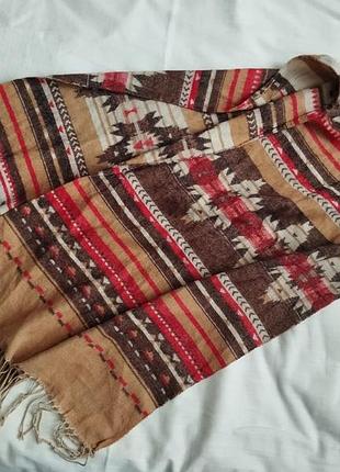 Шарф жіночий h&m бежевий акриловий 200*64
