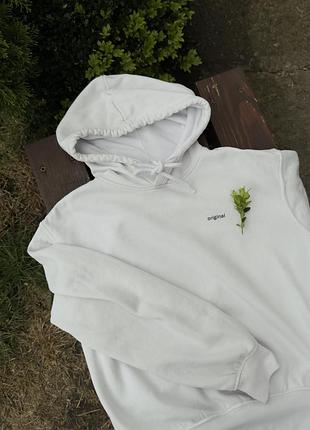 Худі жіноче h&m divided біле з написом original розмір xs