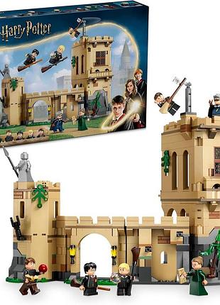 Lego harry potter замок гоґворт: урок польоту на мітлі іграшка для дитини модульний набір для 9 років з 6 мініфігурками та класом