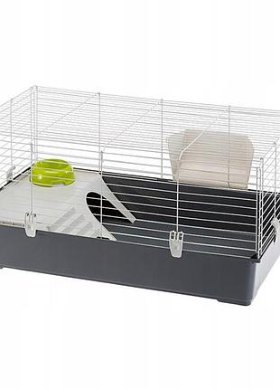 Клітка ferplast rabbit 100 для кролика морської свинки гризунів 95 см сіра