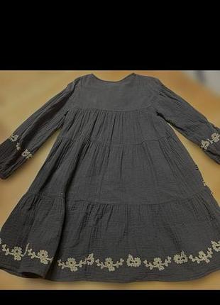 Муслиновое платье zara( 164cm) 4