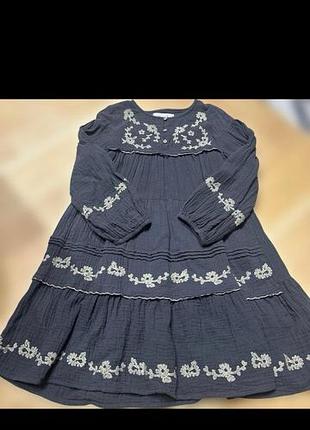 Муслиновое платье zara( 164cm) 3