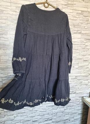 Муслиновое платье zara( 164cm) 8