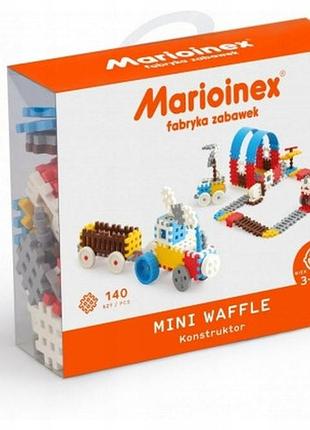 Конструктор marioinex "фабрика іграшок" 902820 140 шт. міні-вафельки для хлопчика marioinex