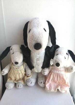 Snoopy peanuts 70-ті роки вінтажна м'яка іграшка снупі вінтаж ретро песик з мультика
