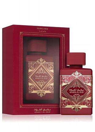 Парфумована вода lattafa badee al oud sublime 100ml edp