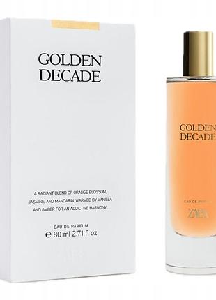 Парфумована вода zara golden decade for her 80 мл