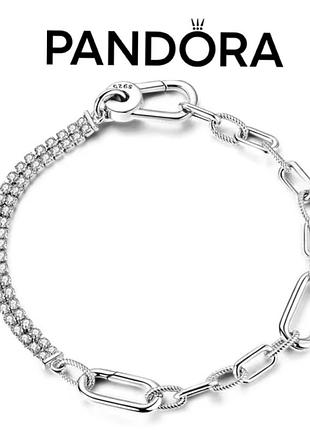 Браслет для жінок pandora сріблястий, розмір 17, 18, 19
