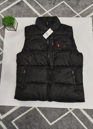 Пуховый жилет polo ralph lauren, черный