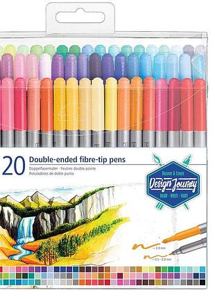 Staedtler подвійний двосторонній фломастер пенал з 120 яскравими кольорами 3200 tb120