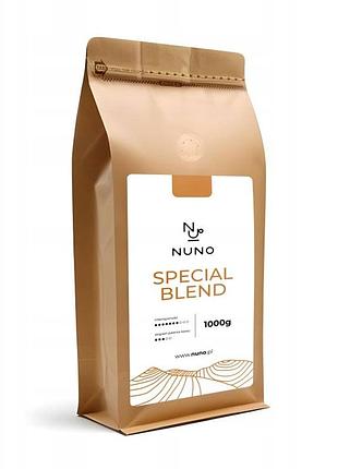 Кава зернова nuno special blend 1кг свіжообсмажена 80% arabica/20% robusta