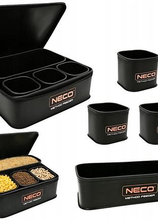 Контейнери eva neco для method feeder 5 шт водонепроникні закриваються