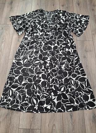 Красивое на пуговицах платье 👗 4