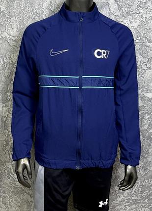 Nike cr7 кофта 137-147 см 10 лет детская синяя спортивная оригинал