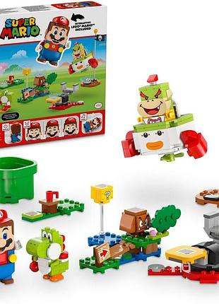 Lego super mario пригоди з інтерактивною фігуркою lego mario машинка junior clown car bowsera jr. іграшка для дитини 6+