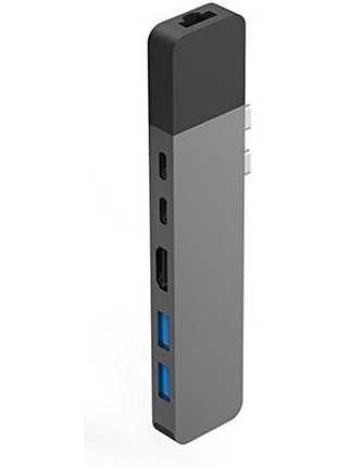 Usb-c концентратор 6 в 2 hyper net usb-c hub for mackbook pro gn28n многопортовый хаб, ethernet адаптер