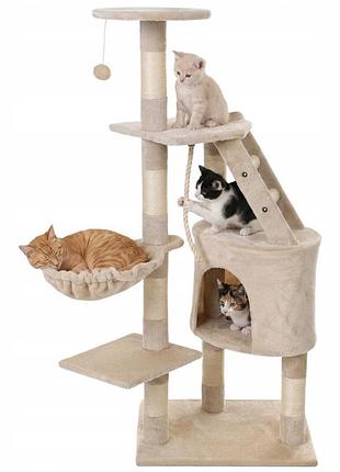 Дряпка для кота funfit home&office вежа лежак стовпчик 120 см