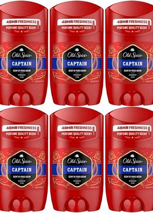 Дезодорант-стік old spice capitan чоловічий 6x50 мл