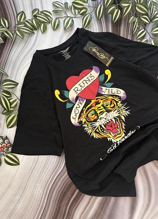 Оверсайз футболка ed hardy m stussy style