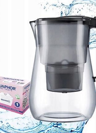 Фільтр-глечик aquaphor onyx чорний 4.2 л +1 змінний модуль mg maxfor