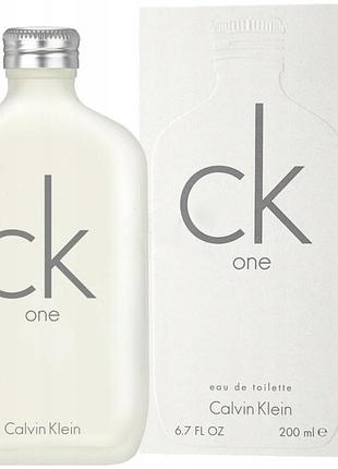 Парфумерна вода calvin klein ck one edt 200ml + атомайзер оригінал