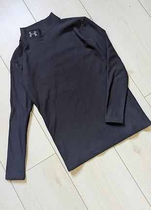 Компрессионный лонгслив (рашгард) с воротником-стойкой от бренда under armour