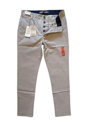 Брюки чинос denim co (chino slim stretch) w30