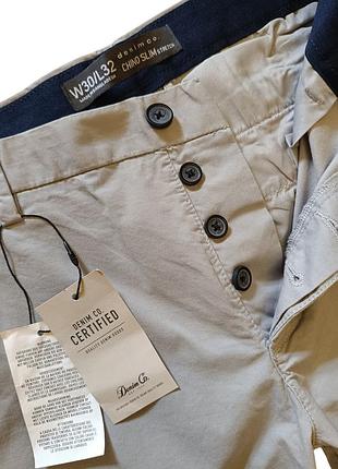 Брюки чинос denim co (chino slim stretch) w30 5