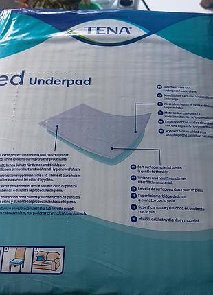 Поглинаючі пелюшки tena bed plus 60x90 30 шт/уп