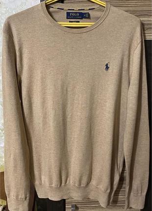 Кофта светр чоловіча polo ralph lauren бежева
