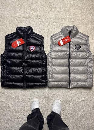Жилетка чоловіча canada goose пухова чорна, сіра