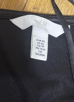Боді жіноче h&m сатинове чорне 2